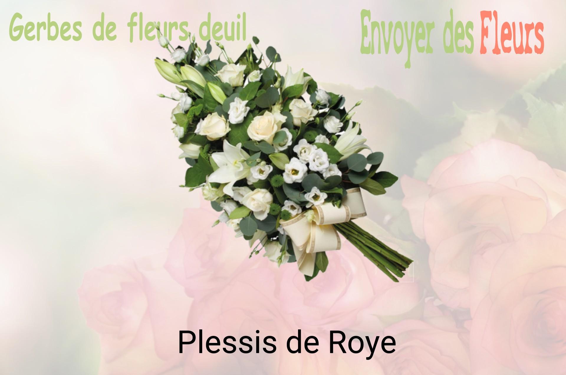 Gerbe de fleurs de deuil livrée à Plessis-de-Roye